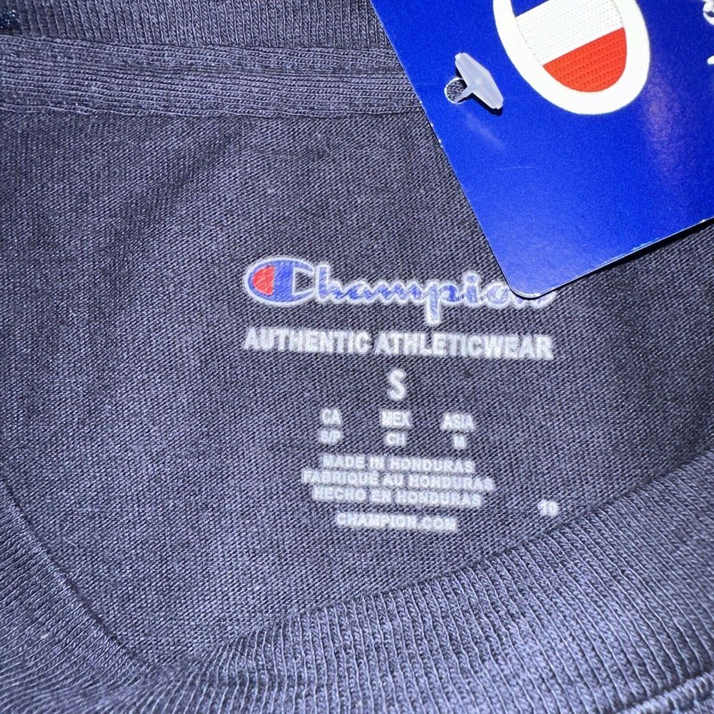 Champion Men's T-Shirt Short Sleeve Cotton Original Classic Jersey Script Logo S - Picture 4 of 8